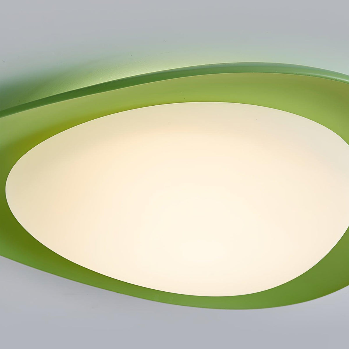 Flush Mount Ceiling Light Botanical Leaf Design Green 16 Inch Adjustable LED for Bedroom Kitchen Dining Room Natural Decor | Thomler
