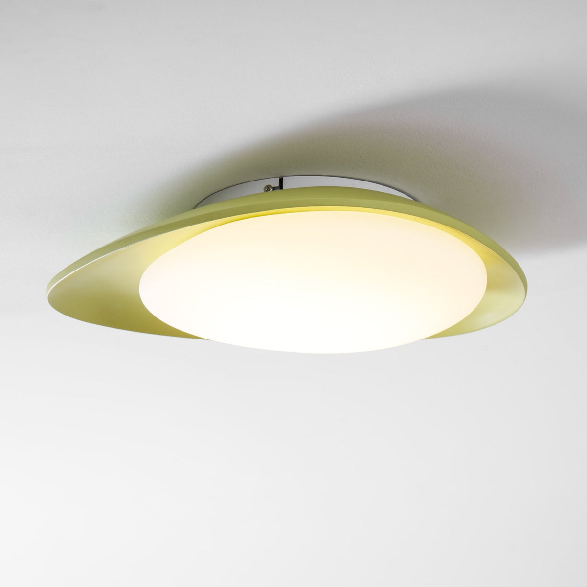Ovale LED-Deckenleuchte zur Unterputzmontage, 18 Zoll, grünes Harz, für Wohnzimmer, Schlafzimmer, Flur, Ambientebeleuchtung, moderne Wohndekoration | Thomler