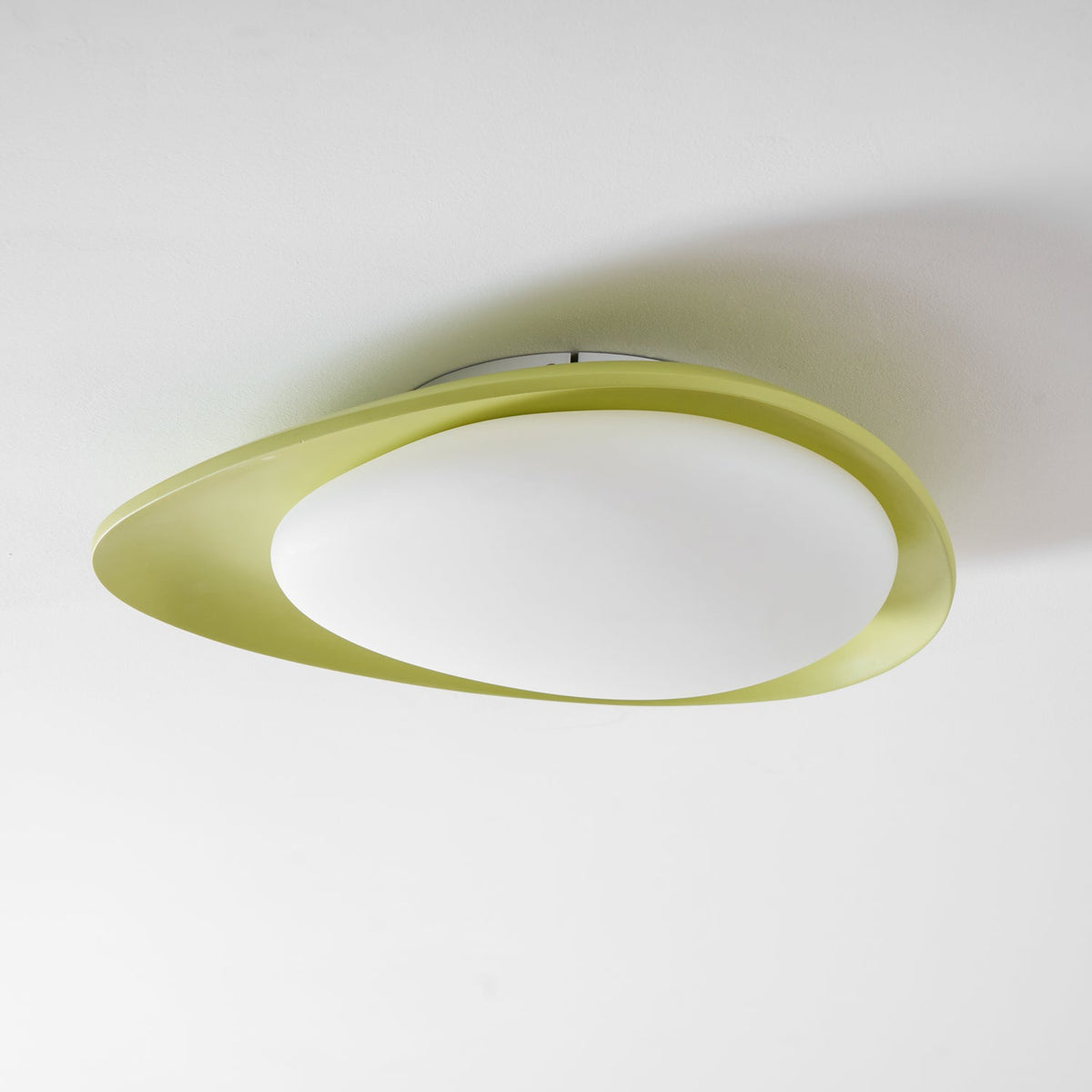 Ovale LED-Deckenleuchte zur Unterputzmontage, 18 Zoll, grünes Harz, für Wohnzimmer, Schlafzimmer, Flur, Ambientebeleuchtung, moderne Wohndekoration | Thomler