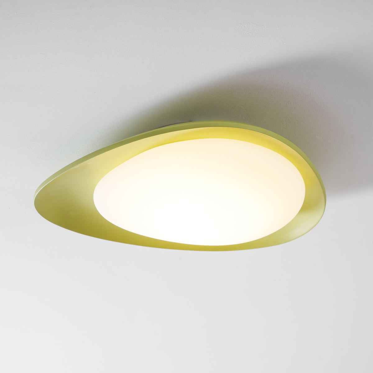Ovale LED-Deckenleuchte zur Unterputzmontage, 18 Zoll, grünes Harz, für Wohnzimmer, Schlafzimmer, Flur, Ambientebeleuchtung, moderne Wohndekoration | Thomler