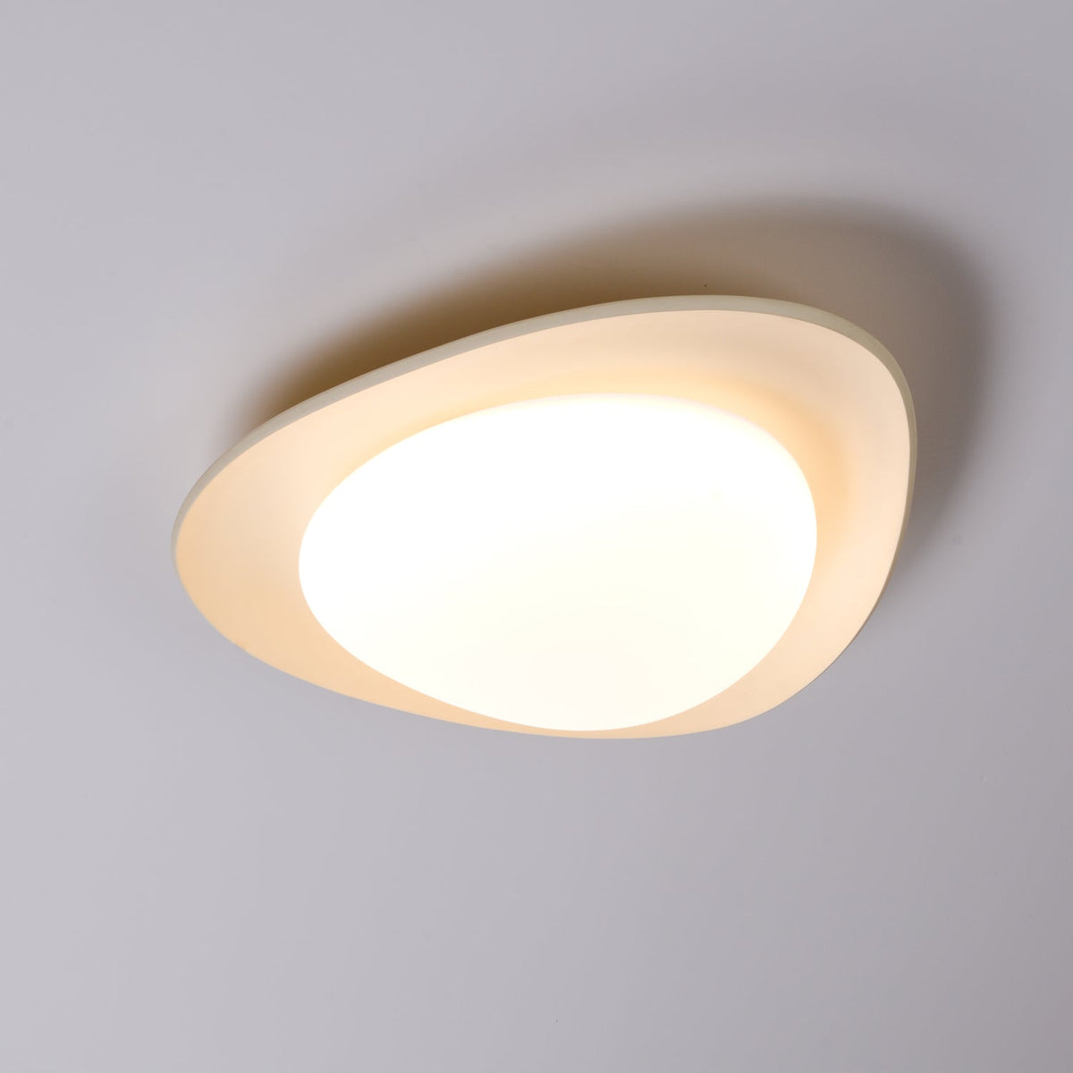 Flush Mount Ceiling Light Botanical Leaf Design Green 16 Inch Adjustable LED for Bedroom Kitchen Dining Room Natural Decor | Thomler