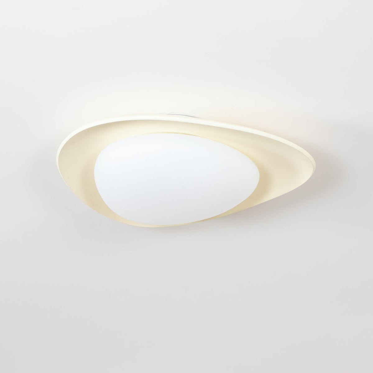 Flush Mount Ceiling Light Botanical Leaf Design Green 16 Inch Adjustable LED for Bedroom Kitchen Dining Room Natural Decor | Thomler