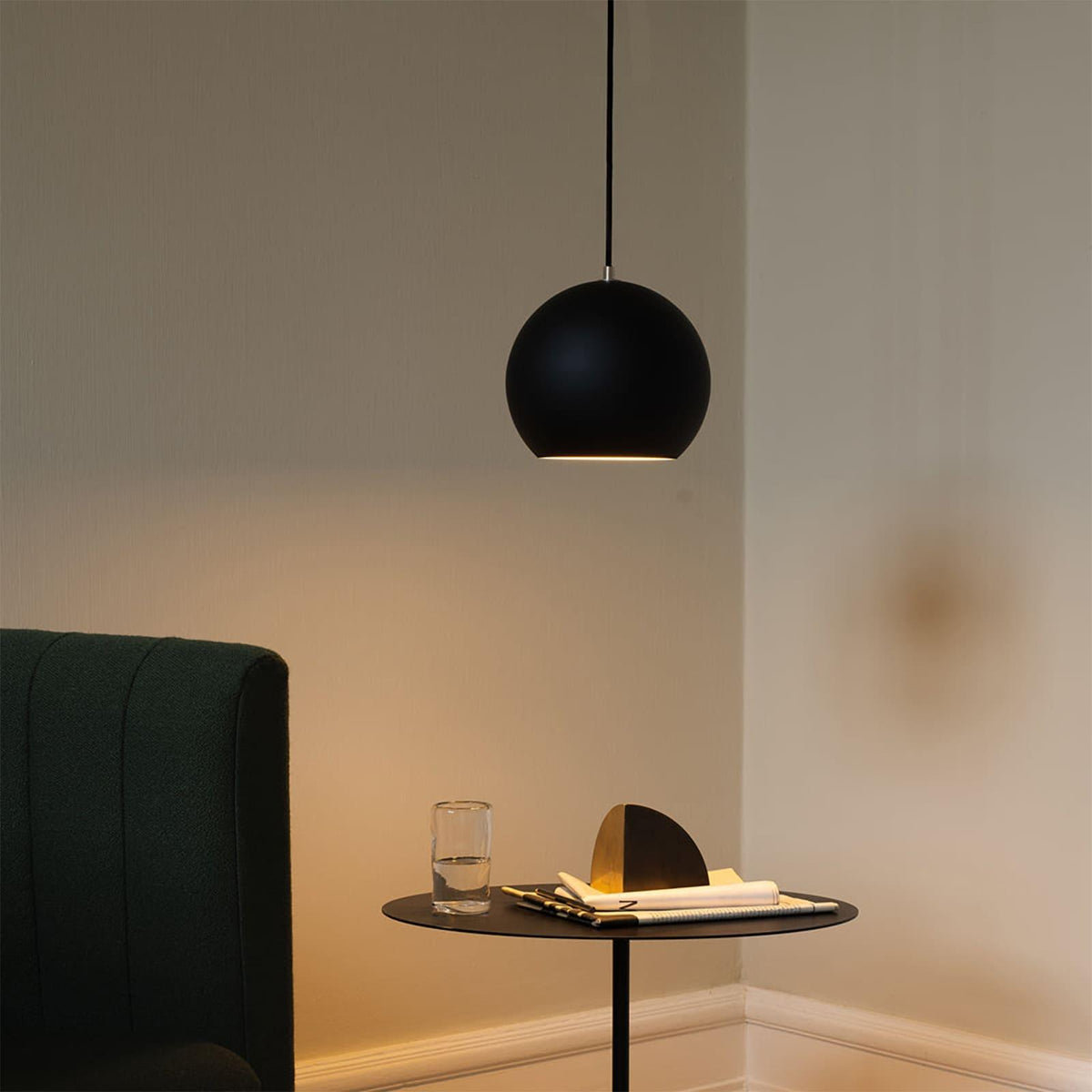 Overhead Drop Fixture for Countertops G9 Socket 8.3 × 7.5 Inch Metal Shade Single-Bulb Suspended Lamp Above Sink Bar Workspace Task Lighting | Thomler