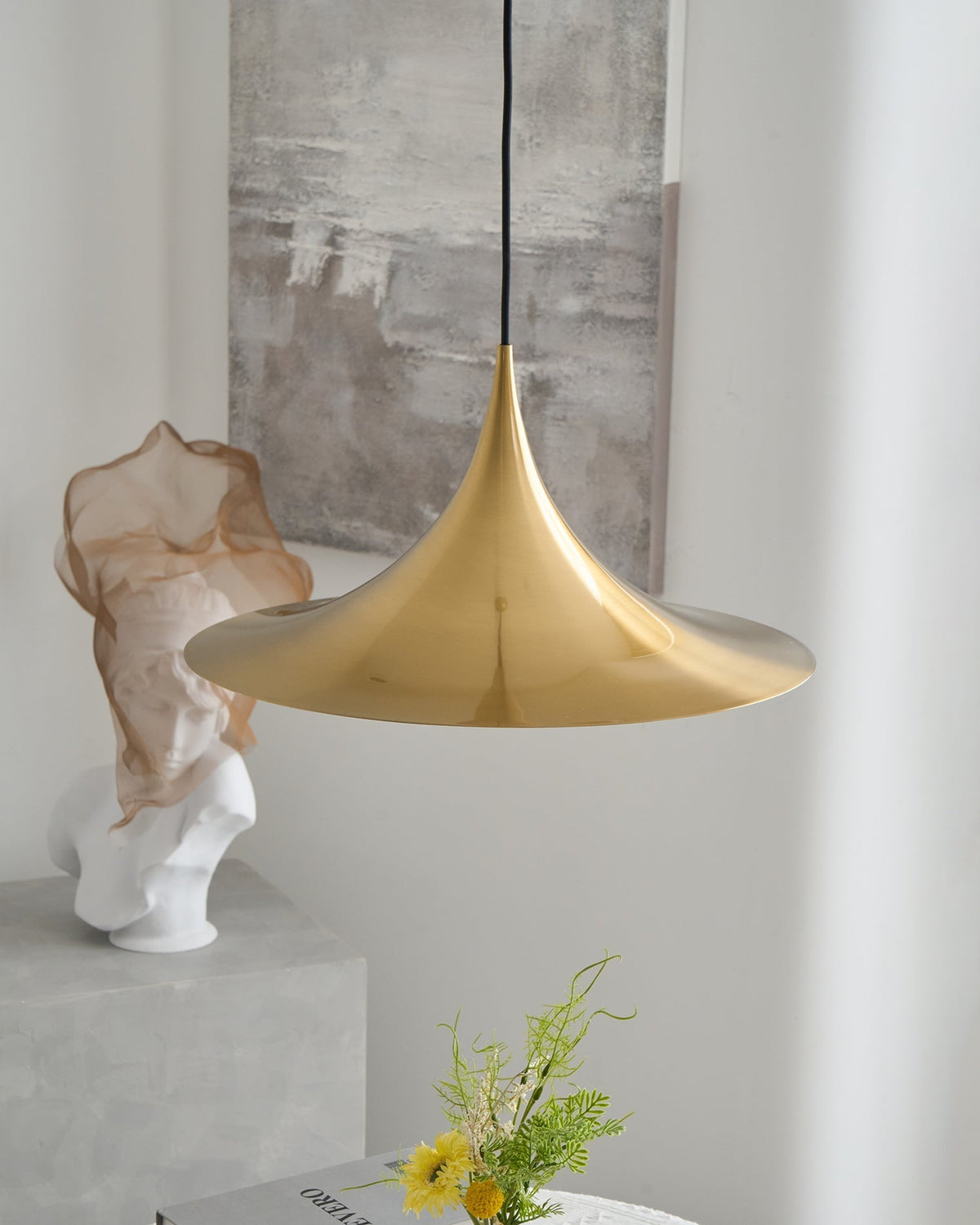 Metal Dome Drop Ceiling Fixture for Kitchen Island & Dining Table – Cord-Adjustable Contemporary Hanging Light with E26 Socket in Black, Whi | Thomler