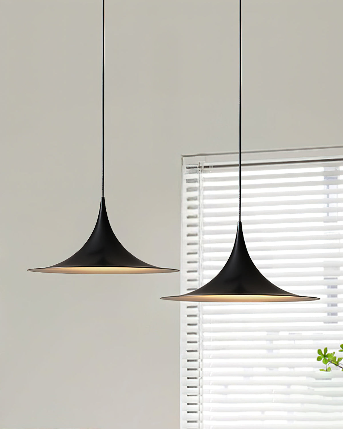 Metal Dome Drop Ceiling Fixture for Kitchen Island & Dining Table – Cord-Adjustable Contemporary Hanging Light with E26 Socket in Black, Whi | Thomler