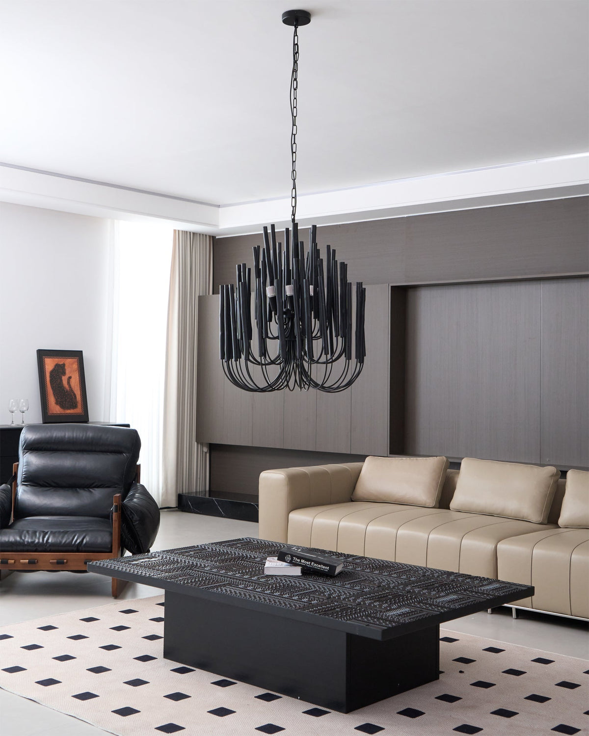 Gelaagde Stick Hanglamp Metalen Constructie Verstelbare Hoogte Eetkamer Entree Hal Modern Plafondverlichting Statement P