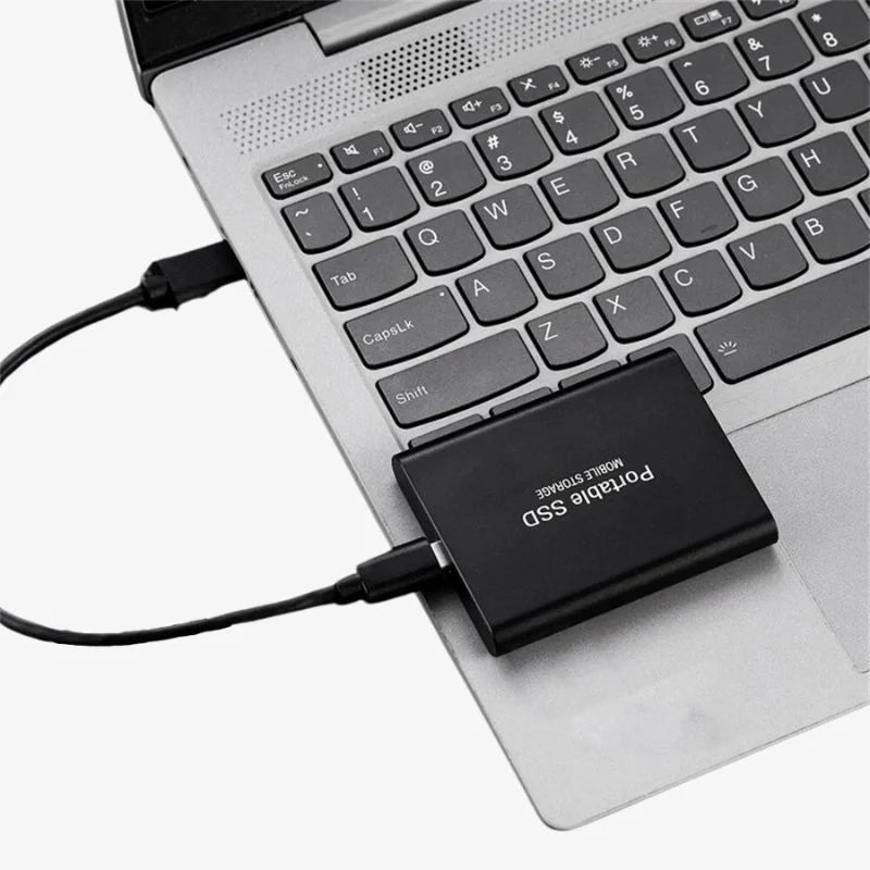 Portable SSD Hard Drive 1TB-30TB USB-C High-Speed Storage for PC Mac Laptop Gaming Console Backup Aluminum Case Shock-Resistant | Thomler