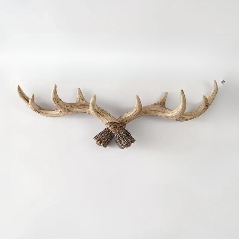 Resin Antler Hooks for Entryway Rustic Brown Black Wall-Mounted Hallway Coat Hanger Organizer for Bags Hats Scarves Home Bedroom Storage | Thomler