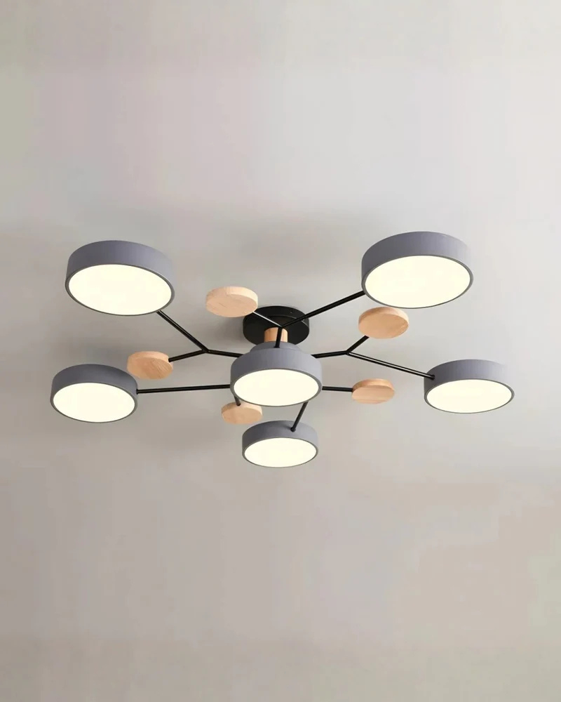 Contemporary Round LED Ceiling Light – Low-Profile Flush Mount for Living Room & Bedroom