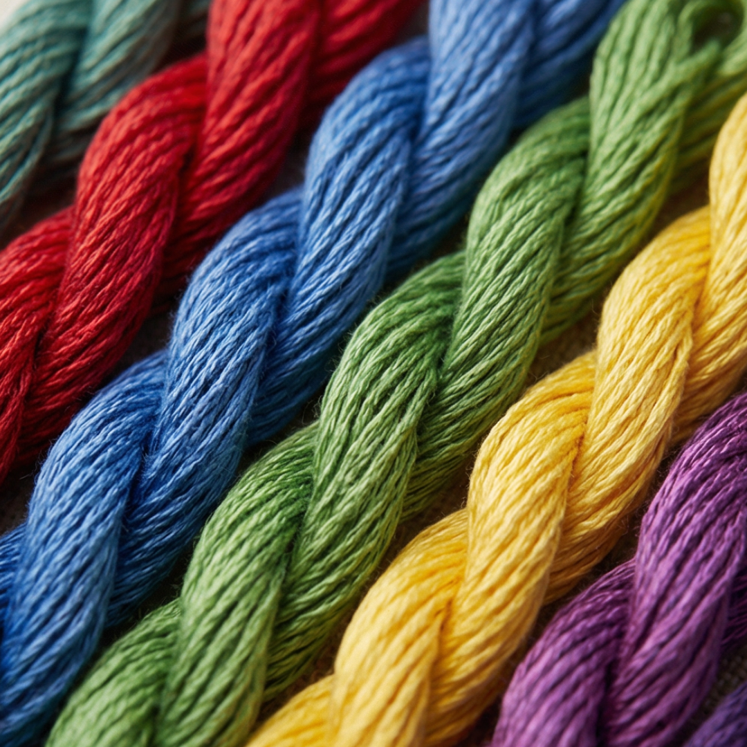 Leerset voor handwerken met uitneembare pagina's, 106 technieken op linnen vellen & 86-delige gereedschapsset voor beginners | Thomler