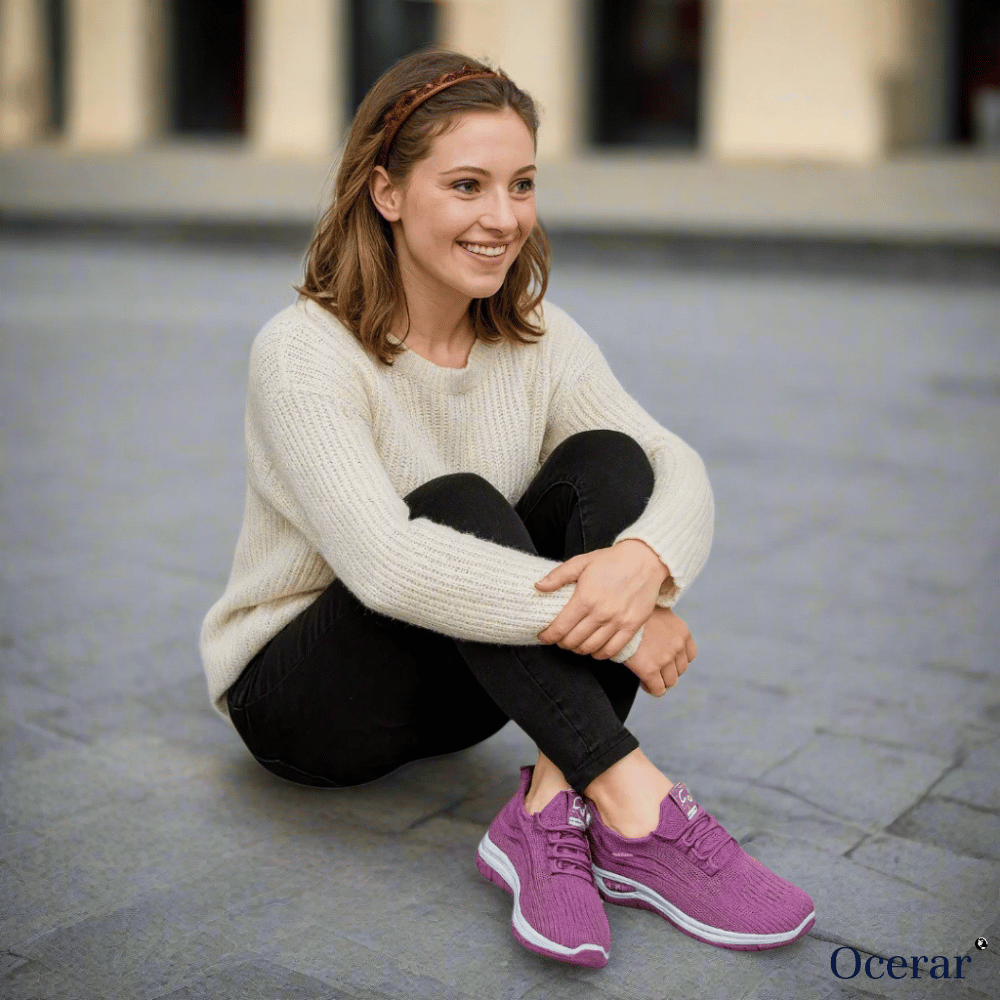 Women's Lightweight Mesh Sneakers – Breathable Slip-On Walking Shoes with Shock-Absorbing Sole for All-Day Comfort & Support | Thomler