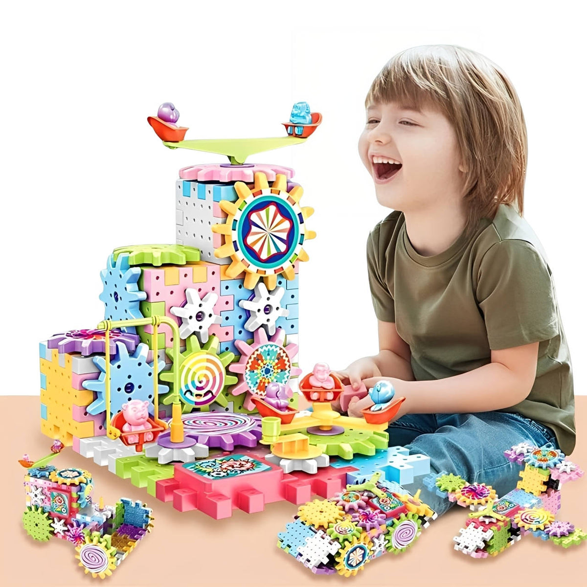 Kit de 263 piezas de bloques de construcción para niños