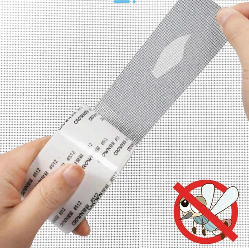 Reparatietape voor raam- en deurhorren, voor scheuren en gaten, 2-pack, weerbestendig, insectenwering, binnen en buiten | Thomler