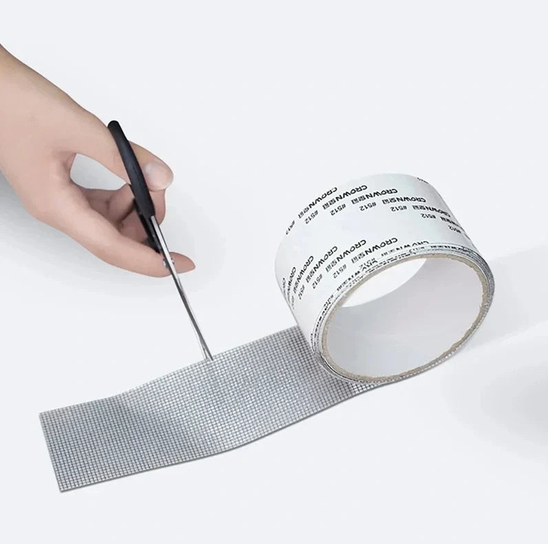Reparatietape voor raam- en deurhorren, voor scheuren en gaten, 2-pack, weerbestendig, insectenwering, binnen en buiten | Thomler
