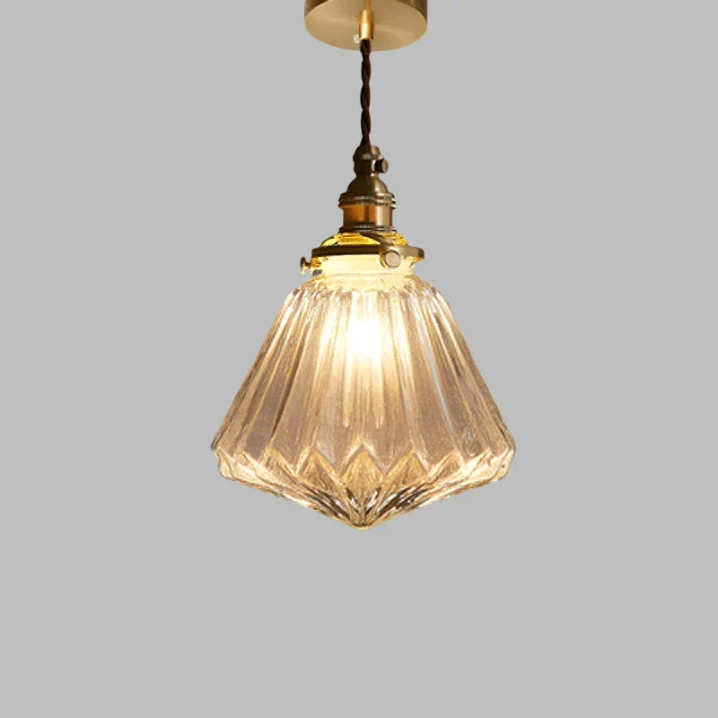 Clear Glass Hanging Lamp E27 Socket 6 in Diameter Scandinavian Style for Dining Room Kitchen Island Over Table Adjustable Cord Modern Minima | Thomler