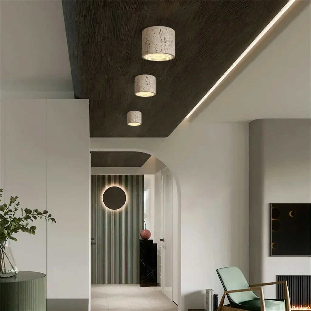 Pendant Lamp Minimalist Round Shade Multi-Finish Composite 5.5-7.9 in for Bedroom Dining Kitchen Entryway Cluster Lighting Modern Home Decor | Thomler