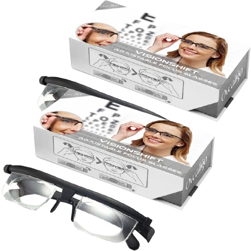Adjustable Focus Reading Glasses with Dial Control for Near and Distance Vision, Variable Strength Eyewear for Men and Women | Thomler