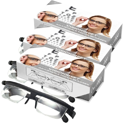 Adjustable Focus Reading Glasses with Dial Control for Near and Distance Vision, Variable Strength Eyewear for Men and Women | Thomler