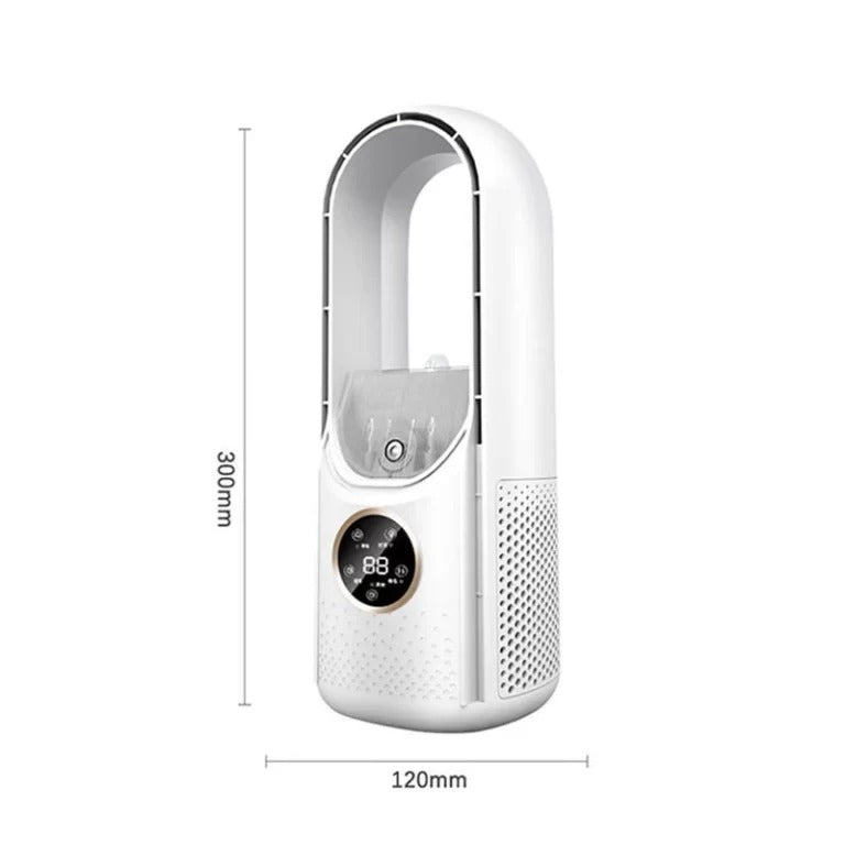 Persönlicher USB-betriebener 12-Zoll-Tisch-Verdunstungskühler, tragbarer Ventilator mit 6 Geschwindigkeitsstufen und Fernbedienung für Schlafzimmer, Büro, Wohnheim und kleine Räume