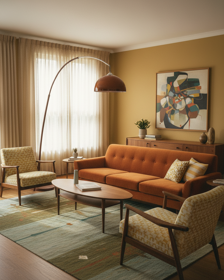 Arc Floor Lamp 65 Inch Adjustable Height Metal Amber Dome Shade Reading Light Over Couch Corner Seating Mid-Century Modern E26 Base Foot Swi | Thomler