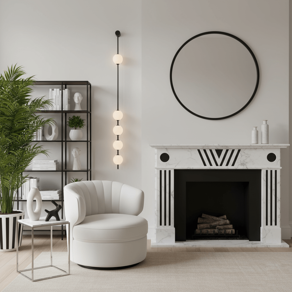 Aplique de pared LED vertical con múltiples globos, acabado en latón, altura ajustable, iluminación para pasillos, escaleras y entradas, lámpara moderna de metal y vidrio, 3-6 luces | Thomler