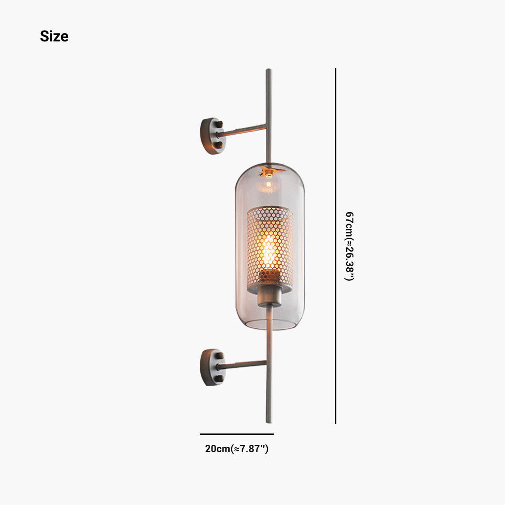 Adjustable LED Sconce Light Metal Glass Copper Finish for Bedroom Living Room Dining Room Wall Mounted Fixture 26 Inch Warm Neutral White Te | Thomler