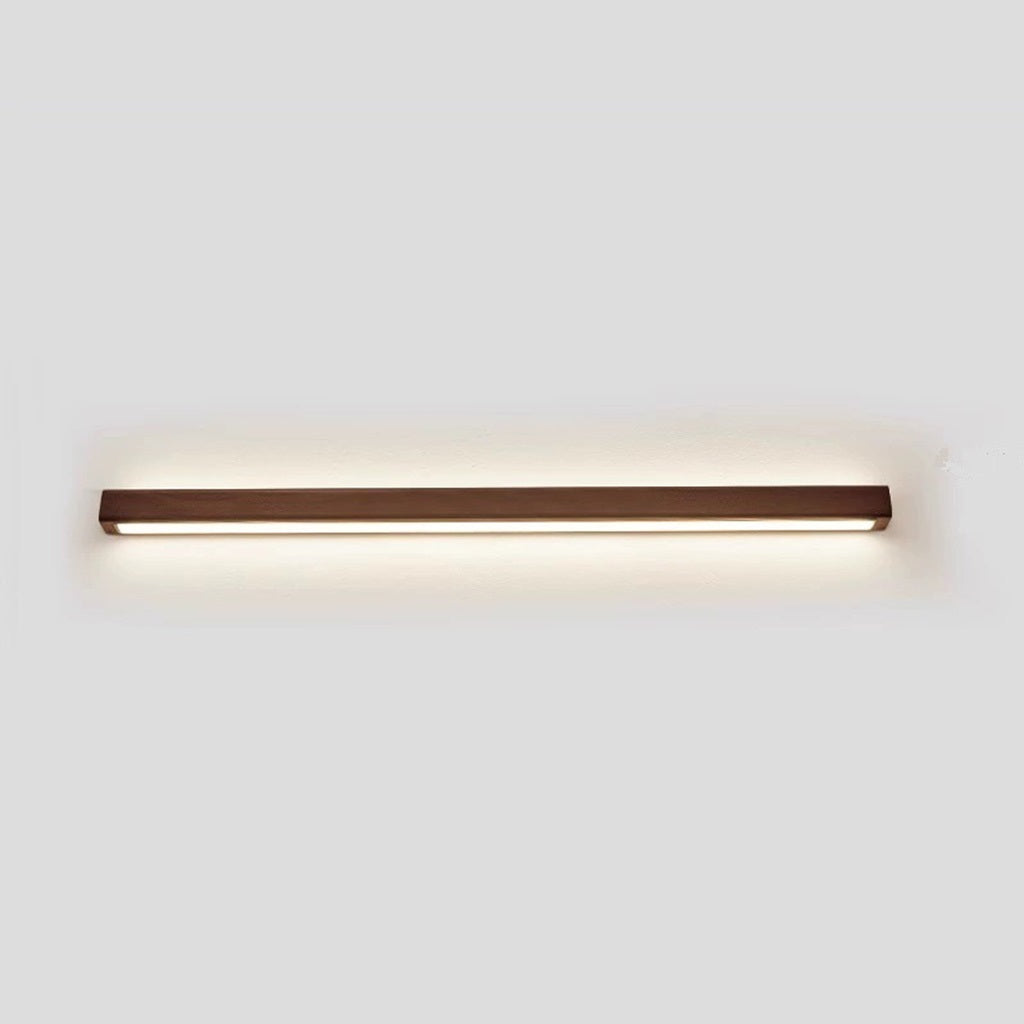 Linear Wood Sconce with Adjustable LED – Natural Beech Finish for Bedroom, Hallway & Contemporary Spaces – Switchable Light Modes – Slim 1.8 | Thomler