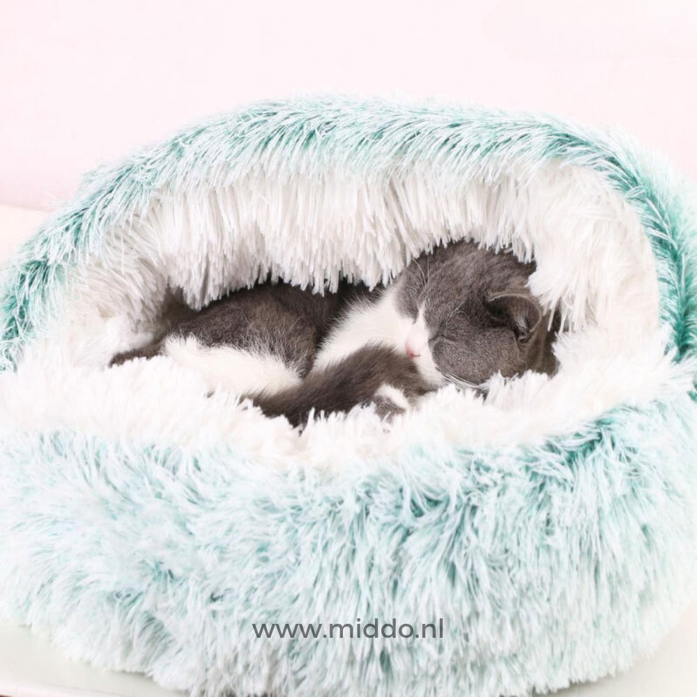Round Plush Pet Bed – Cozy Donut Cushion for Dogs & Cats in All Sizes