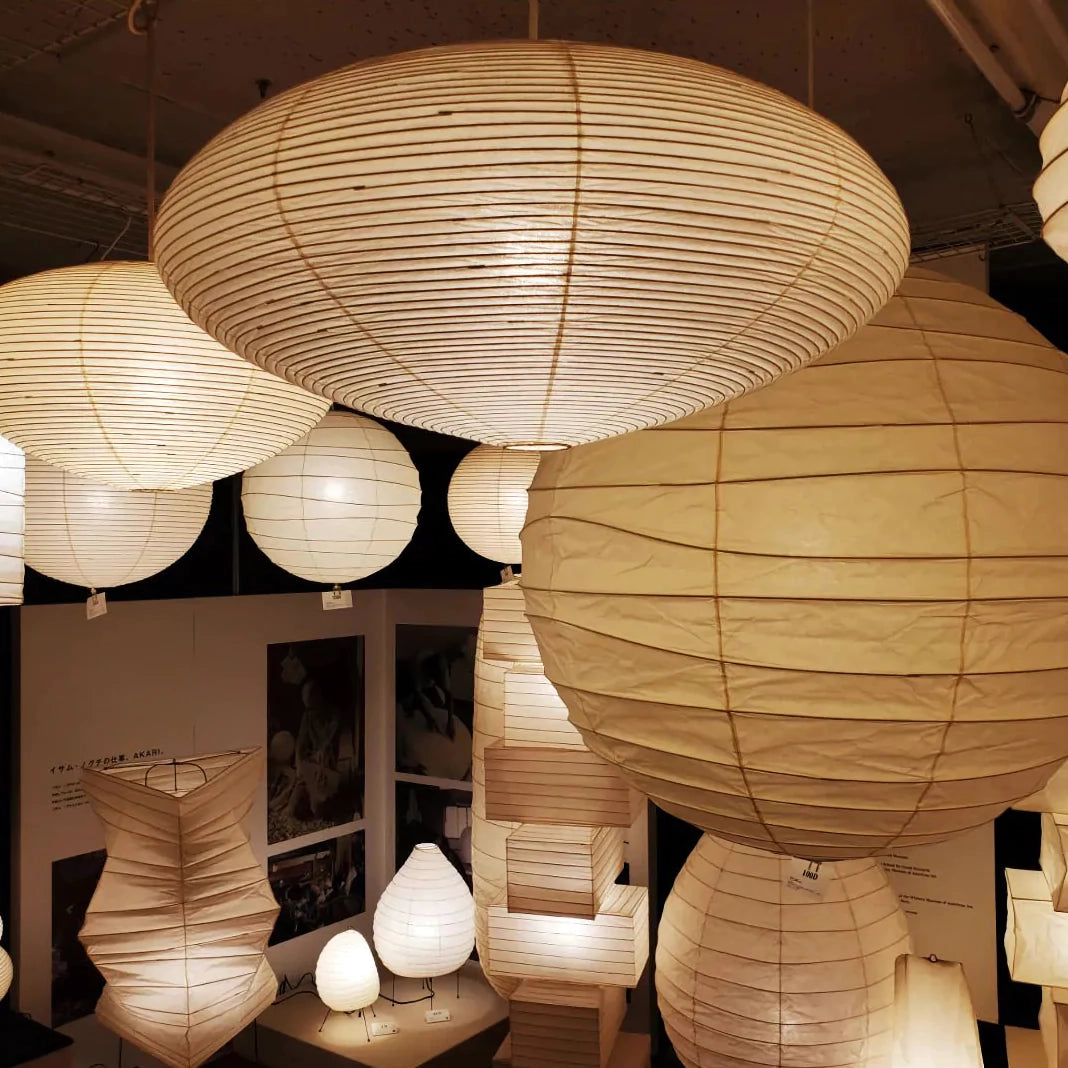 Handgemaakte papieren plafondlamp met verstelbaar snoer, witte hanglamp voor slaapkamer, woonkamer, keuken, eetkamer, moderne binnenlamp | Thomler