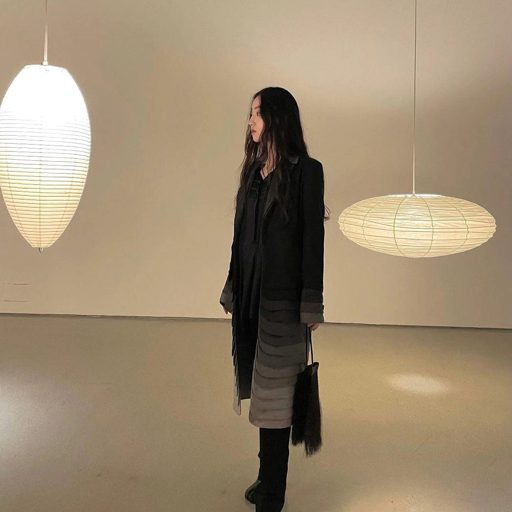 Handmade Rice Paper Sphere Pendant Lamp for Dining Room & Bedroom | Sculptural Ceiling Fixture with Adjustable Cord | E26 Edison Bulb Compat