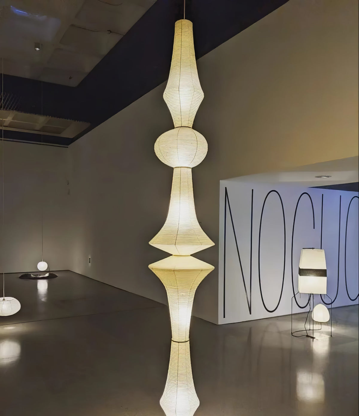 Lámpara de techo artesanal de papel con pantalla cilíndrica blanca, luminaria colgante con casquillo E26/E27 para dormitorio, sala de estar y comedor, luz ambiental moderna | Thomler