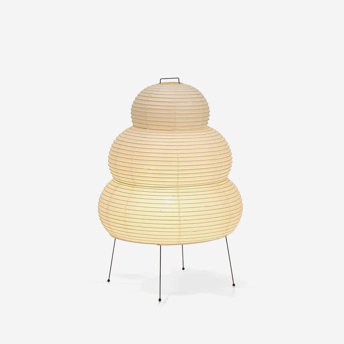 Lámpara de acento con pantalla de papel hecha a mano, 10 pulgadas de ancho, luz nocturna LED de brillo cálido para dormitorio, oficina, escritorio, rincón de lectura, estilo minimalista japonés