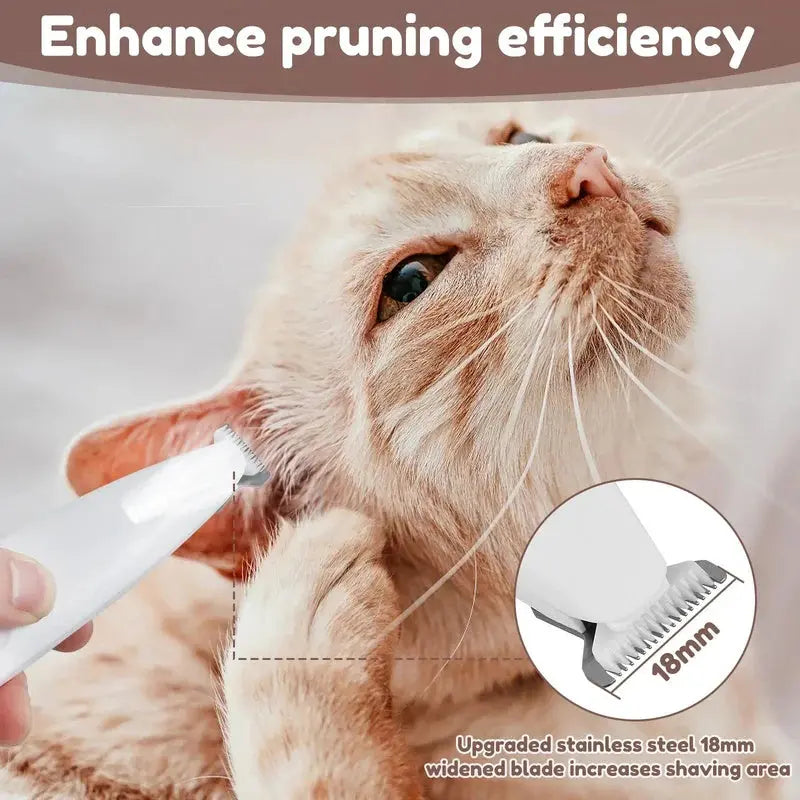 Cordless Rechargeable Pet Grooming Clippers with Built-In LED Light for Dogs Cats All Breeds Waterproof Quiet Trimmer for Home Grooming | Thomler