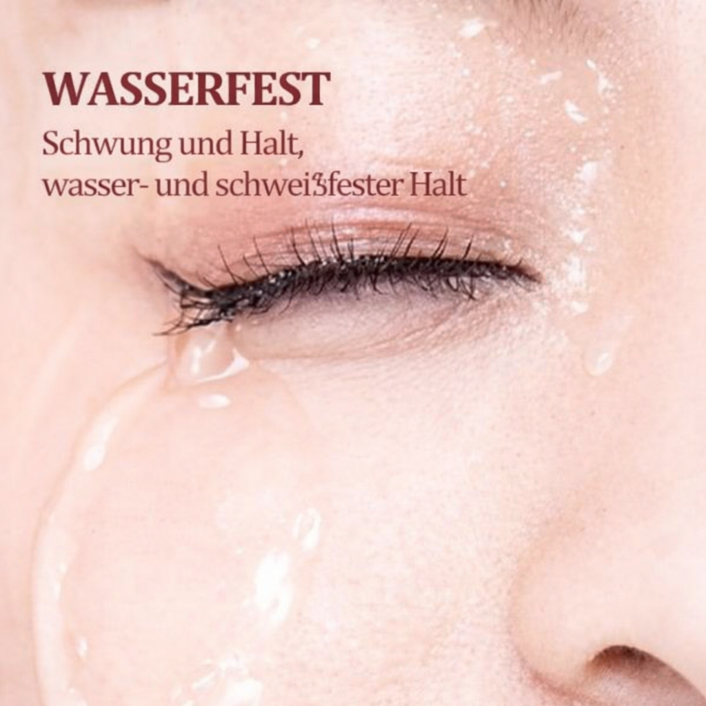 Waterproof Volume-Mascara voor lange wimpers met precisie-kam-borsteltje – Klontvrije definitie & de hele dag mooi voor gevoelige ogen & contactlenzen | Thomler