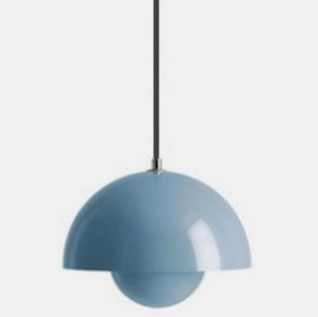 Lámpara colgante de metal tipo domo de 9 pulgadas, ajustable, con casquillo E26, para mesa de comedor, isla de cocina, dormitorio, luminaria colgante de estilo moderno de mediados de siglo | Thomler