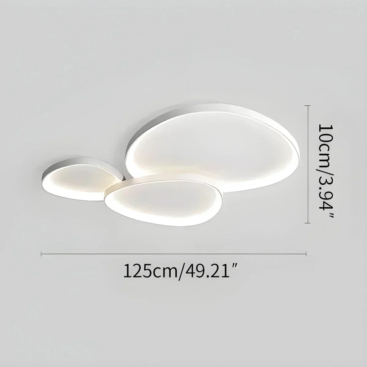 Flush Mount LED Ceiling Light Fixture with Remote Dimmer and Color Temperature Control for Bedroom, Hallway, Living Room – Energy-Efficient | Thomler