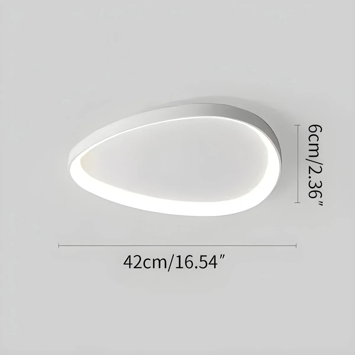 Flush Mount LED Ceiling Light Fixture with Remote Dimmer and Color Temperature Control for Bedroom, Hallway, Living Room – Energy-Efficient | Thomler