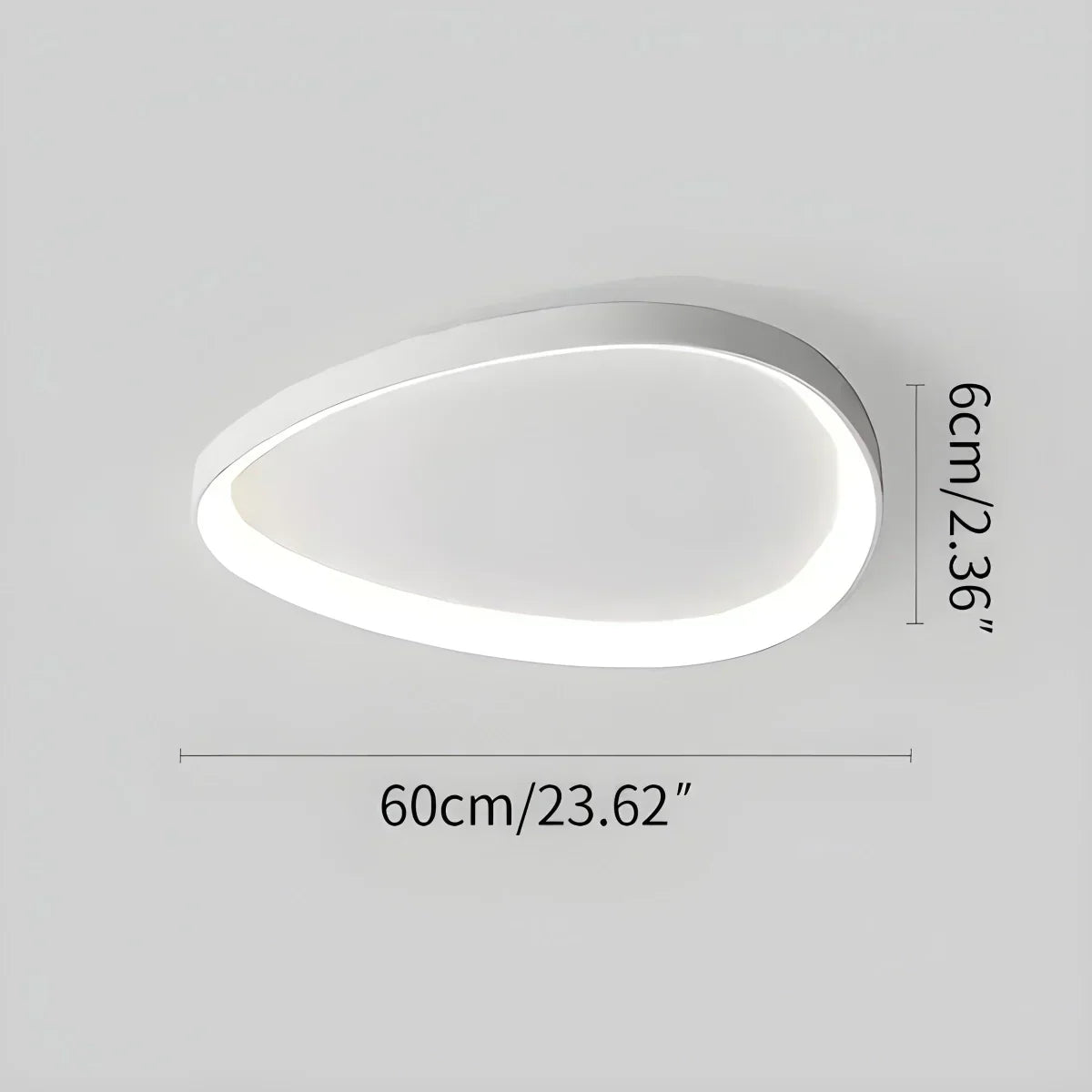 Flush Mount LED Ceiling Light Fixture with Remote Dimmer and Color Temperature Control for Bedroom, Hallway, Living Room – Energy-Efficient | Thomler