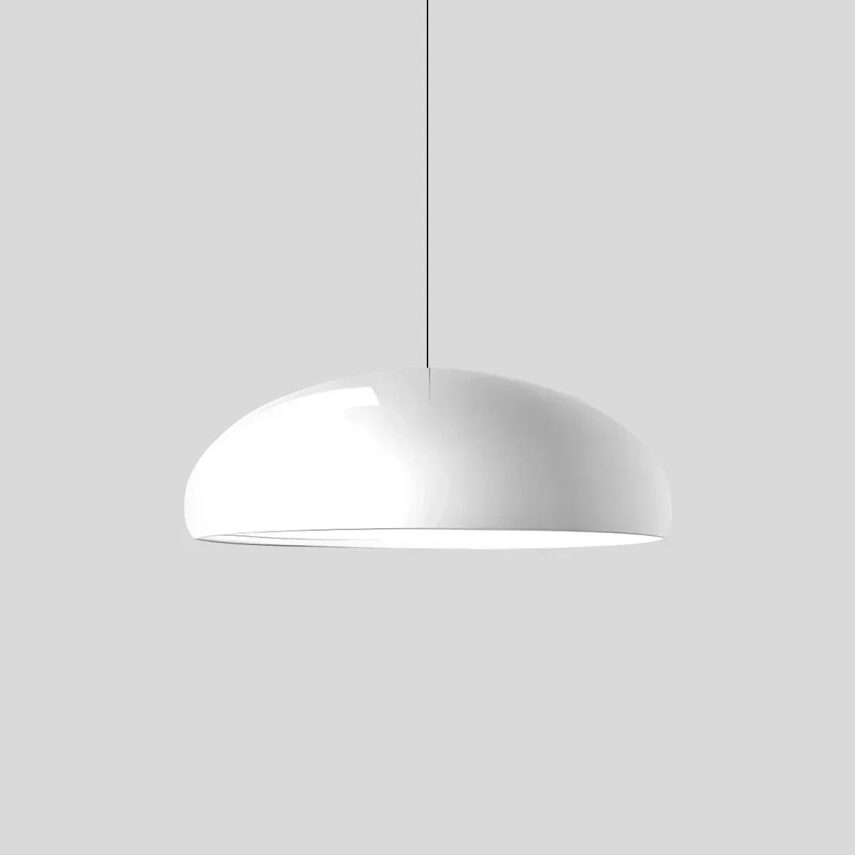 LED-Deckenleuchte mit umschaltbaren Lichtmodi für Kücheninseln, Esszimmer & offene Wohnbereiche – Runde Deckenlampe aus glänzendem Metall | Thomler