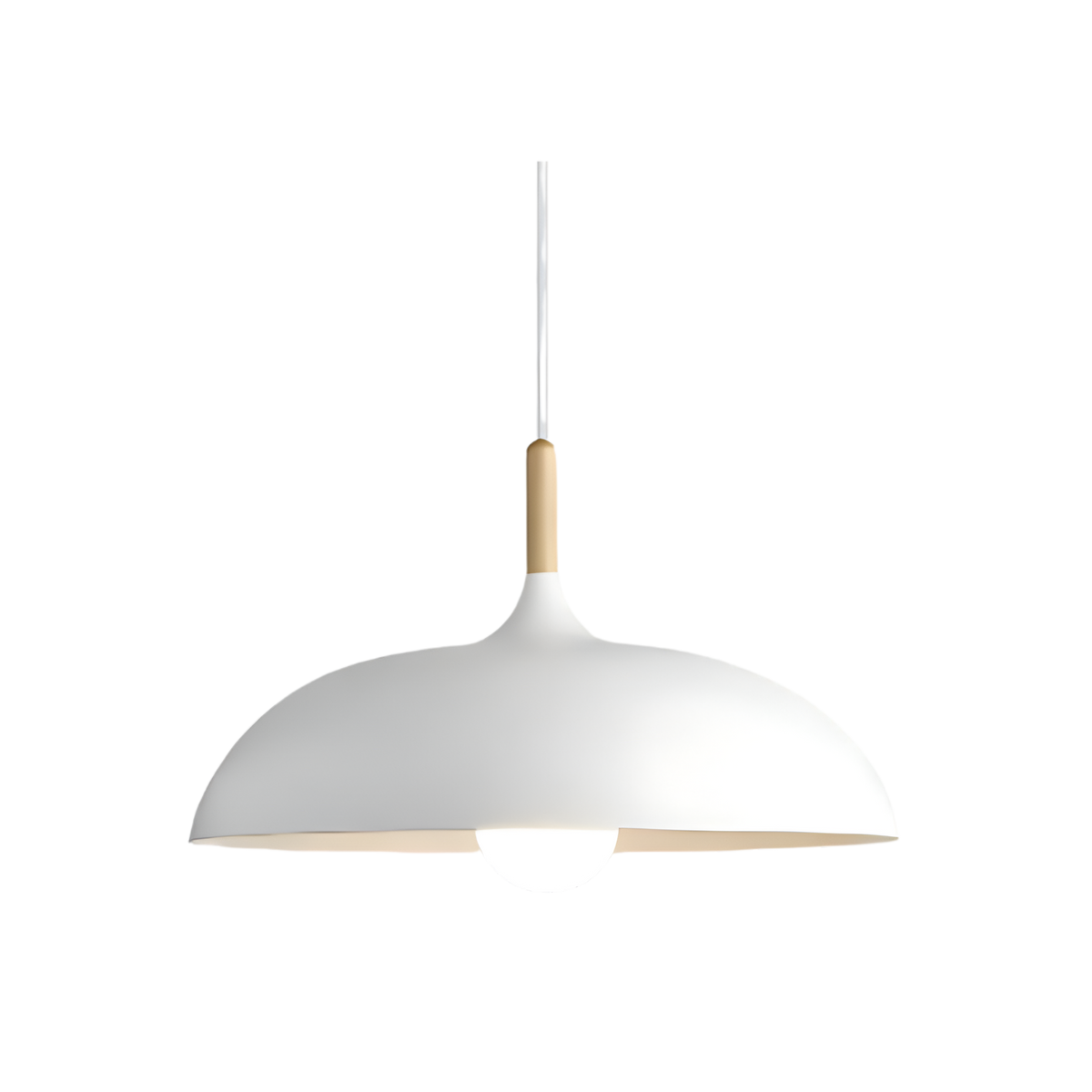 Holz und Eisen Pendelleuchte 14-24 Zoll Durchmesser für Kücheninsel Esstisch Modern minimalistische Leuchte E27 Fassung Kabellänge verstellbar | Thomler