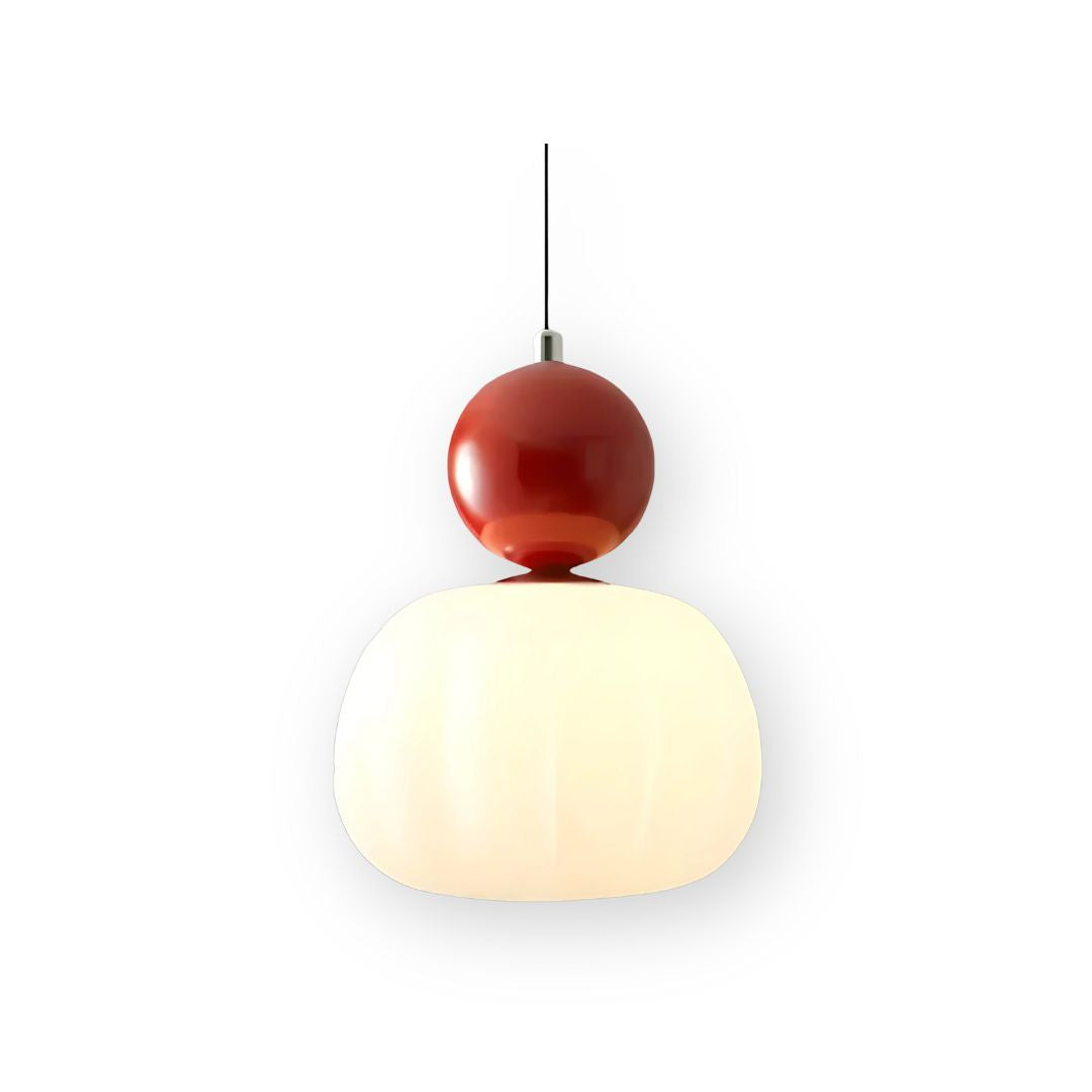 Kugelförmige Hängeleuchte, 16 cm (6,3 Zoll), beiger PMMA-Schirm für Kücheninsel, Esszimmer, Decken-Akzentleuchte, moderne Globus-Deckenlampe aus Metall | Thomler