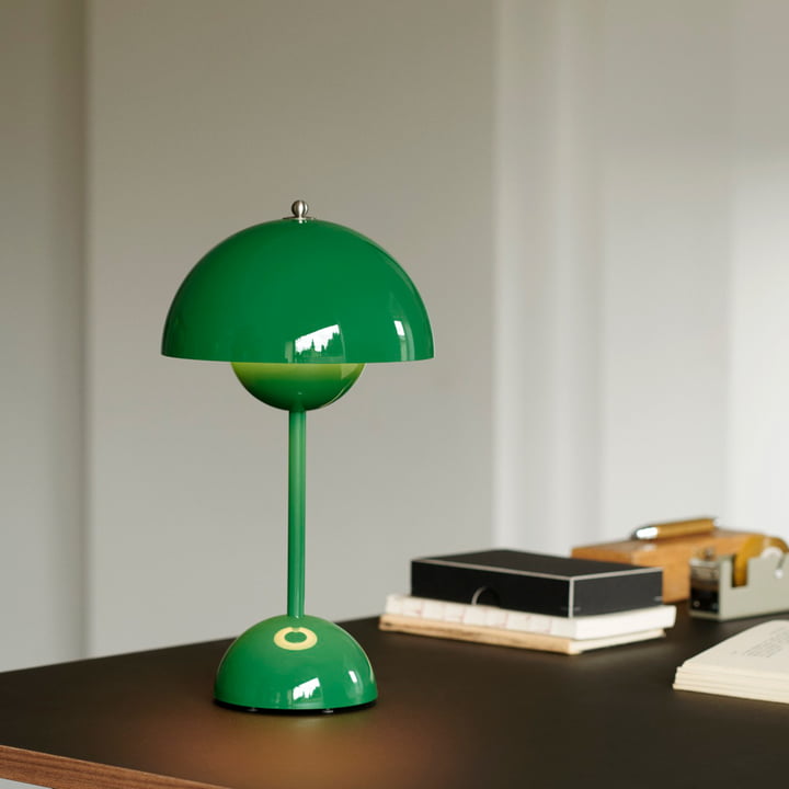 Tragbare wiederaufladbare LED-Pilzlampe – Kabellose Nachttischleuchte mit 2000-mAh-Akku, warmem 3000K-Licht für Schlafzimmer, Wohnzimmer & Home Office | Thomler