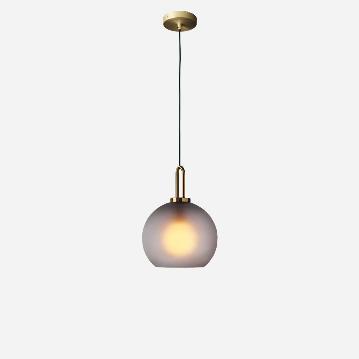 Glass Globe Hanging Light Fixture with Adjustable Cord for Dining Room Kitchen Island Bedroom Modern Minimalist Ceiling Pendant Lamp | Thomler