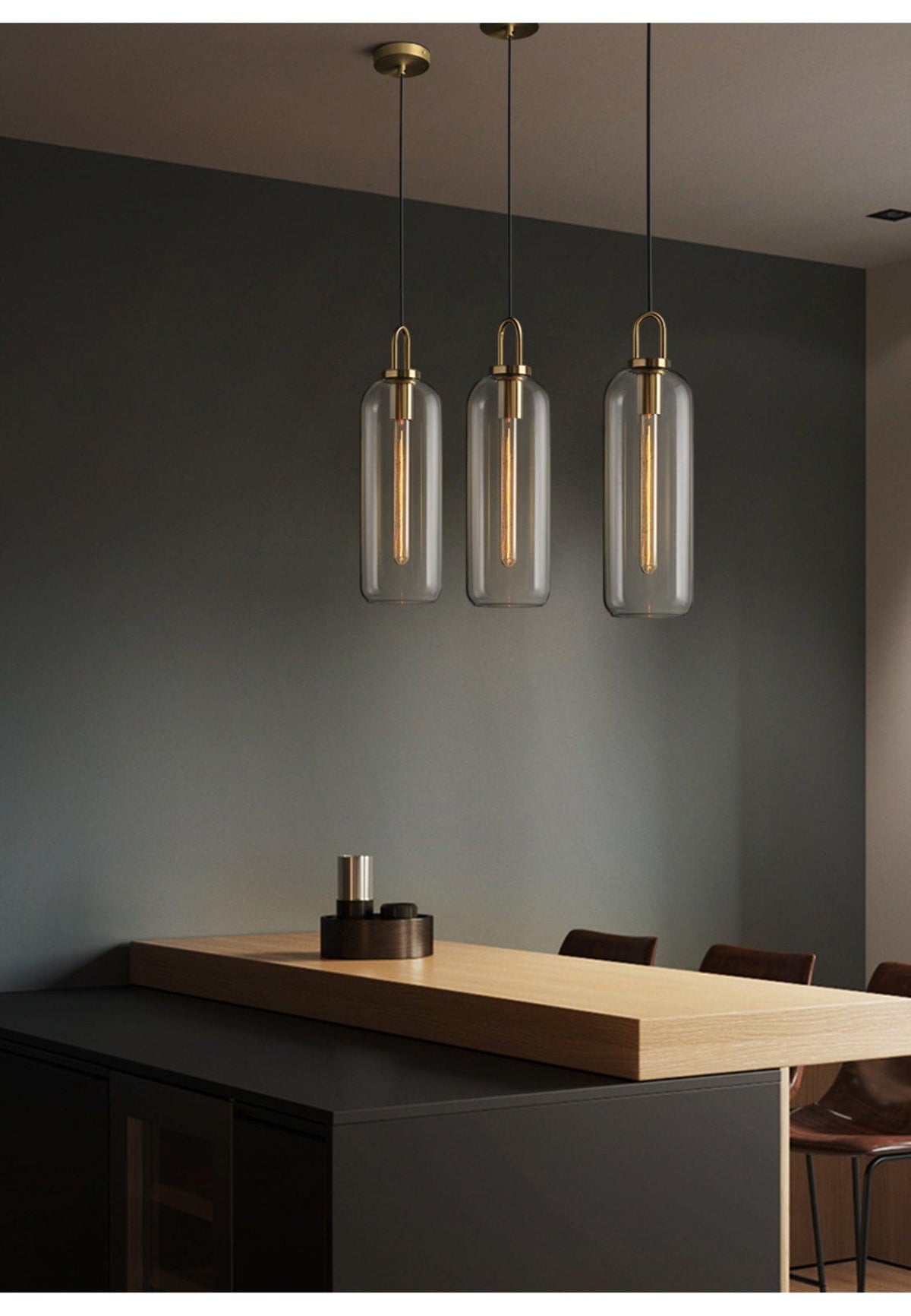 Glass Globe Hanging Light Fixture with Adjustable Cord for Dining Room Kitchen Island Bedroom Modern Minimalist Ceiling Pendant Lamp | Thomler
