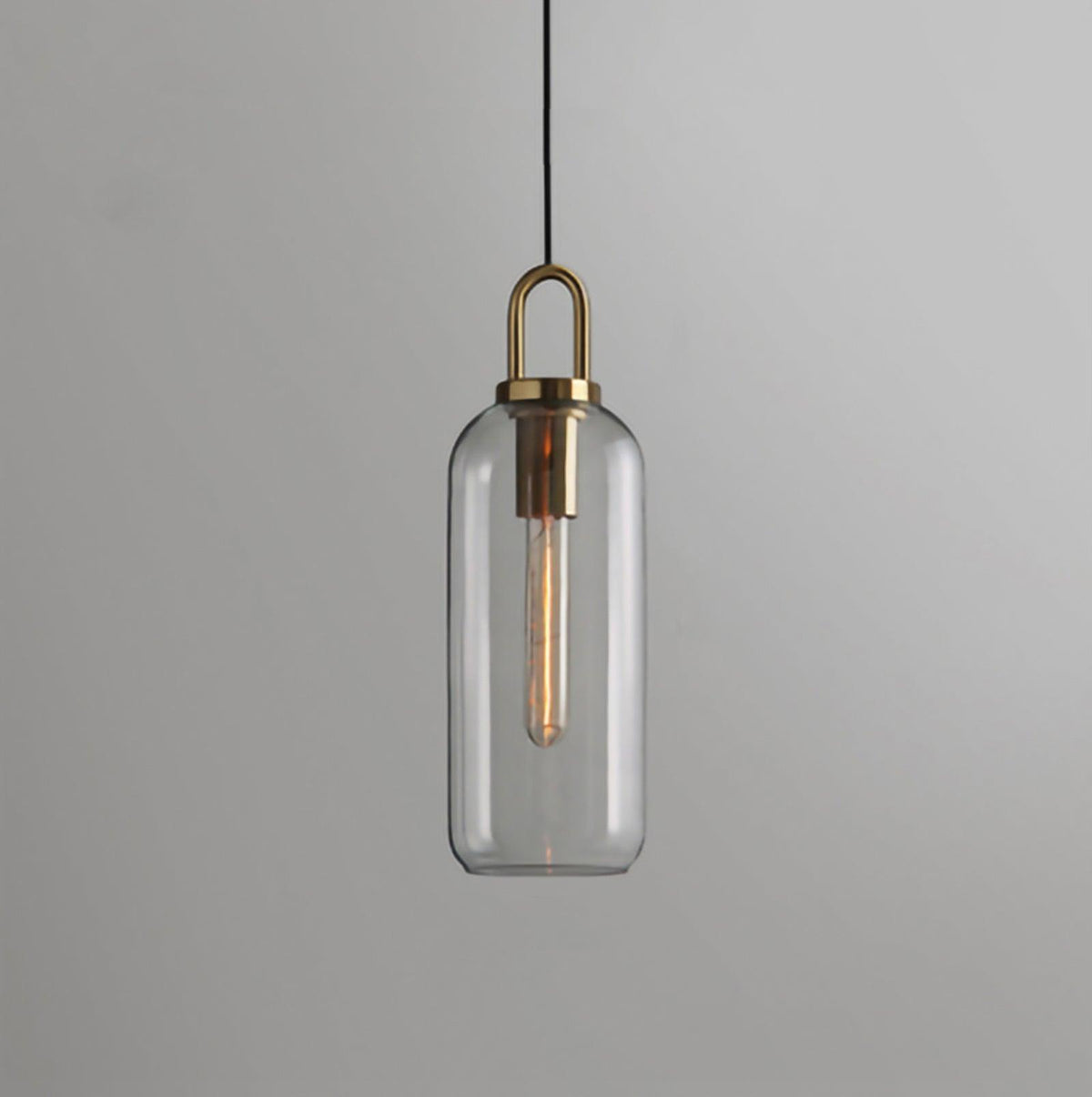 Glass Globe Hanging Light Fixture with Adjustable Cord for Dining Room Kitchen Island Bedroom Modern Minimalist Ceiling Pendant Lamp | Thomler