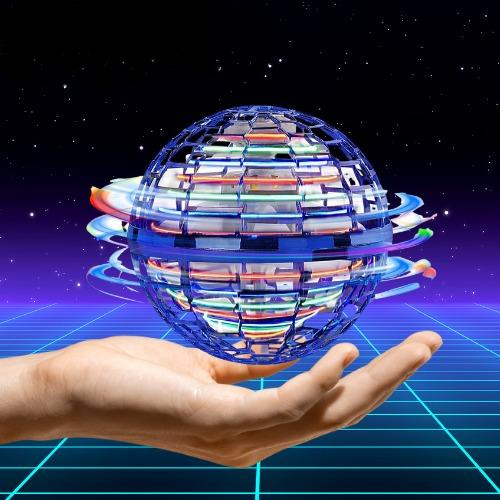 Interactive Hovering Spinner Ball with LED Lights for Indoor and Outdoor Play | Rechargeable Flying Toy for Kids and Adults | Thomler