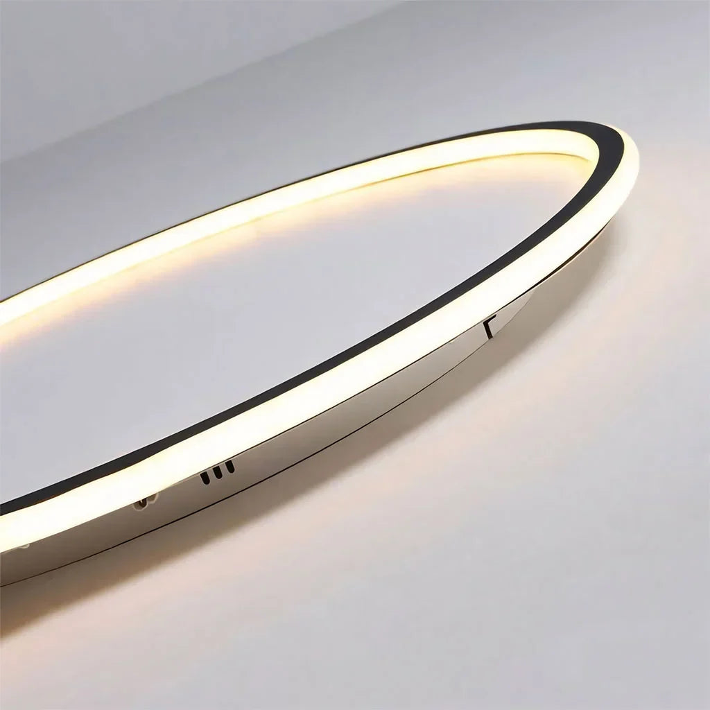 Round LED Flush Mount Ceiling Light 12in 16in 20in Metal Fixture Dimmable Color Temperature Living Room Bedroom Office Hallway | Thomler