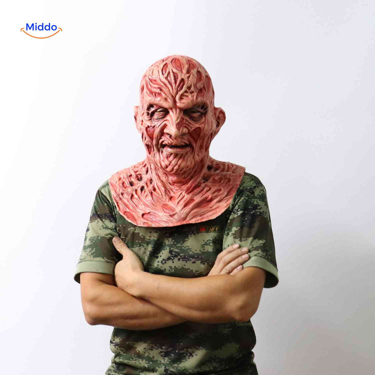 Frightening Latex Horror Character Mask – Lifelike Detail, Breathable Silicone for Costume Parties & Cosplay Events