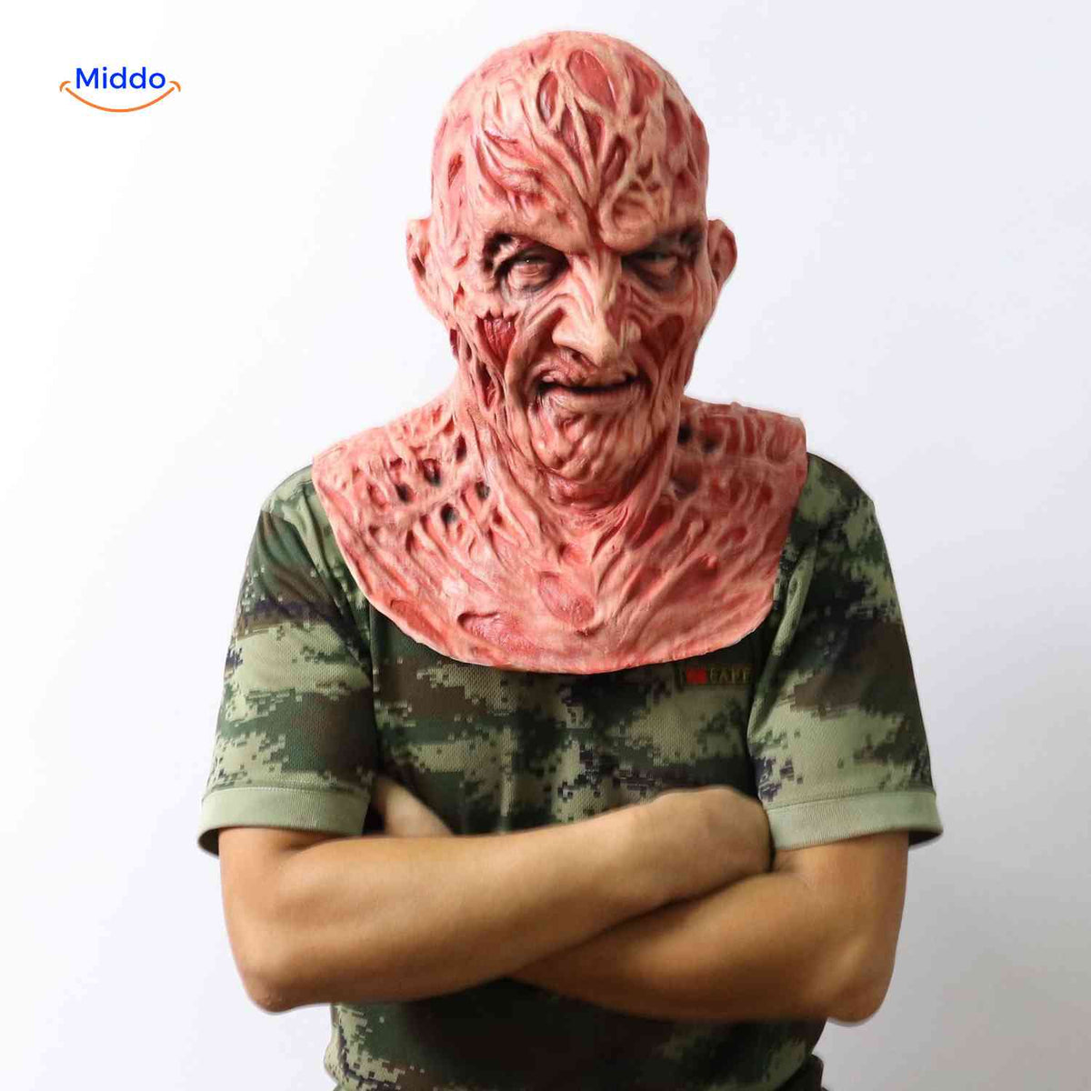 Frightening Latex Horror Character Mask – Lifelike Detail, Breathable Silicone for Costume Parties & Cosplay Events