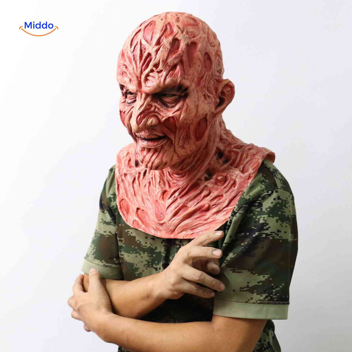 Frightening Latex Horror Character Mask – Lifelike Detail, Breathable Silicone for Costume Parties & Cosplay Events